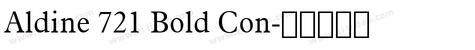Aldine 721 Bold Con字体转换